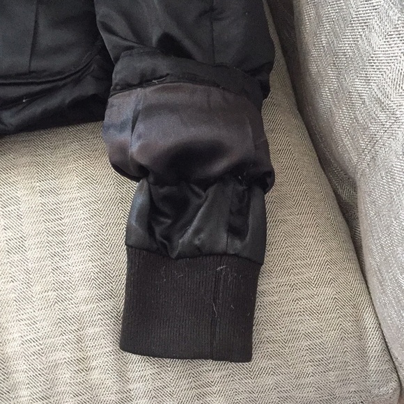 Guess Fur Hooded Jacket black with Gold Accents - Picture 6 of 12